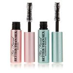 Too Faced Better Than Sex Mascara Duo Regular and Waterproof Mini Travel Size .17 Ounce Each