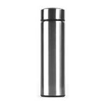Water Bottle, Tea Infuser Bottle Thermoses Water Bottle, Travel Mug with Smart LCD Touch Screen, Keep Hot Or Cold, Car Portable Travel Tea Coffee Vacuum Thermoses Cup, Leak-proof, 17oz- Silver
