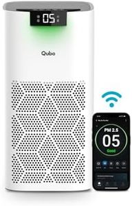 Qubo Smart Air Purifier Q500 for Home by Hero Group | Q500 Sq Ft | 99.99% Allergen Removal | True HEPA13 | 9000 Hrs Filter Life | App & Voice Control | Energy Saving | Ultra-Quiet BLDC Motor (White)