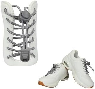 kwmobile Lacet élastique Adultes Enfants - Lot 2X Lacet de Chaussures pour Adultes Enfants 120 cm - Gris