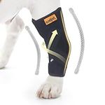 COMFPET Dog Leg Brace for Rear Hock, Dog Leg Support Wrap with Metal Strips, Dog Leg Warmer Sleeve to Prevent Licking, Dog Sprains, Arthritis, ACL, Small