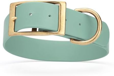 Viper Biothane Heavy Duty Waterproof Dog Collar Strong Coated Nylon Webbing w/Solid Brass Hardware Odor-Proof Easy to Clean High Performance Fits Small Medium or Large Dogs, Sage Green