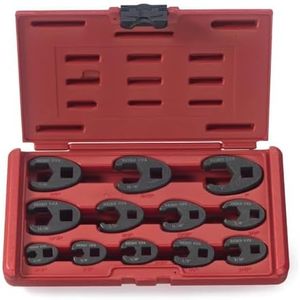 Neiko® 03323 A 3/20,3 cm et 1/5,1 cm Drive SAE Crowfoot Ensemble de clés, Cr-Mo, | Ensemble de 12 pièces
