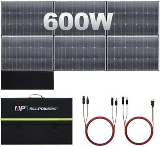 ALLPOWERS 600W Foldable Solar Panel, Foldable & Durable with MC-4 Output Monocrystalline Solar Charger, Waterproof IP67 for Outdoor Adventures Caravan Camping RV Power Outage Balcony Solar Generator