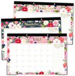 Desk Calendar 2024 - Floral Large Monthly Desk Calendar (11 x 17 Inches) for Home, Office, and Classroom, 18-Month Desk Calendar 2024-2025 with Thick Paper