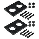 eMagTech 10pcs 6mm Skateboard Gasket Riser Pads with Bridge Nail Skate Accessories Repair Shock Absorption Protective Black