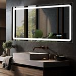 DURASPACE 40 x 24 inch Led Lighted Bathroom Mirror Dimmable Vanity Wall Mirror Anti-Fog Memory Mirrors for Bathroom Vanity (Vertical/Horizontal)