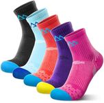 innotree 5 Pairs Merino Wool Hiking Socks for Women Crew Socks Thermal Warm Cushion Moisture Wicking Socks,Small