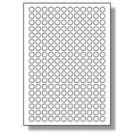 Label Planet® 216 Per Page/Sheet, 10 Sheets (2160 ROUND Sticky Labels), White Blank Matt A4 Circular Circle Price Pricing Stickers, for Laser or Inkjet Printer, UK LP216/13R, 13MM Diameter Circles