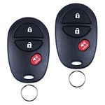 Car Key Fob Keyless Entry Remote Control Replacement for Toyota Tacoma Tundra Sienna Sequoia Highlander (GQ43VT20T 3btn 315Mhz) Pack of 2