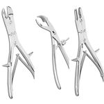 Reviti® by Hospiclub Orthopaedic Bone Cutter Double Action Stainless Steel Surgical Instrument Medical Forcep (CUTTER+NIBBLER+HOLDING)