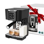 Fricoffee Espresso Machine with Milk Frother Semi-automatic Pump Espresso Machine Small All-in-one Steam Espresso Machines 20 bar Cappuccino Machine