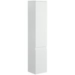 kleankin Narrow Bathroom Cabinet, Tall Bathroom Storage Cabinet with Adjustable Shelves, 5-Tier Slim Floor Cabinet with Built-in Finger Pull, Freestanding Linen Towel, White