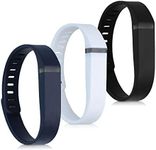 kwmobile TPU Watch Strap Compatible with Fitbit Flex - Set of 3 Fitness Tracker Replacement Bands