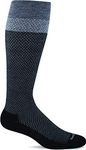 Sockwell Women's Full Twist Moderate Graduated Compression Sock, Black - S/M