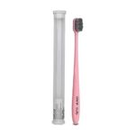 CARE CUB Pink Zigzag Toothbrush - Bpa-Free, Ultra Soft Micro Nano Bristles For Sensitive Teeth, Oral Care Bliss - Perfect For Youth & Adults Pack 1 - Manual