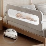 strenkitech Toddler Bed Rails for Crib | Foldable Bed Rail for Toddlers | Portable Baby Bed Rails Guard Bumper for Baby Kids | Safe Bed Side Rail for Twin, Queen, King, Full Size Beds (48inches)