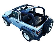 Koverz Neoprene Roll Bar Cover Padding Compatible with 2-Door Jeep Wrangler JL 2018-2023 - Black