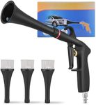 Dynaiency car Cleaning air Blow Gun Compressor Tools Accessories auto Detailing Supplies Interior attachments blowguns 4-piece kit Set - Uses Air Compressor - Blasts Dust, Dirt & Grime Fast