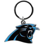 Siskiyou NFL Sports Fan Shop Carolina Panthers Chrome & Enameled Key Chain One Size Team Colors