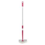 Kleeneze KL076533EU7 Double-Sided Bathroom Cleaner - Multipurpose Flat Mop with Telescopic Handle, Hard Floor Cleaner with Pointed Head, Ideal for Showers, Mirrors and Tiles, Sponge & Squeegee Sides