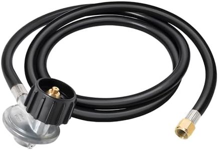 8FT Propane Regulator and Adapter Hose, Universal Gas Grill Regulator Replacement Parts, Propane Tank Hose for Most LP Gas Grill, Blackstone Table Grill, Weber, Charbroil, Nexgrill, Camping Stove