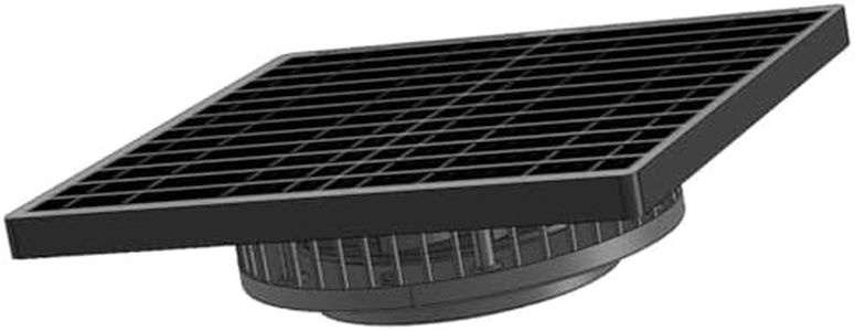 Solar Exhaust Fan, 2500RPM High CFM Ventilation for Up to 500 Sq.Ft Solar Attic Fan, IP65 Waterproof, Auto On/Off, Whisper Quiet - Easy DIY Installation for Garage, Greenhouse, Shed, Roof Vent (15W)