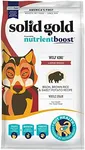 Solid Gold Nutrientboost Wolf King Large Breed Dog Food - Whole Grain Dry Dog Food Kibble Made with Real Bison, Brown Rice & Sweet Potato - Omega 3, Superfood & Digestive Probiotics - 22 LB Bag