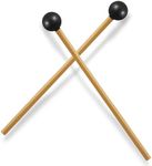 Luomorgo 2 Pcs Glockenspiel Mallets, Xylophone Mallets Rubber Bell Mallets Percussion, 7.7 Inch Drumsticks for Bell Stick, Tongue Drum Mallets