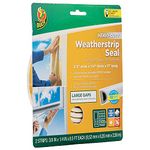 Duck Heavy-duty Self-Adhesive Rubber Weatherstrip Seal for Large Gap, 3/8-inch x 1/4-inch x 17 ft
