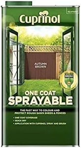 Cuprinol One Coat Sprayable Fence Treatment 5 Litre, Autumn Brown
