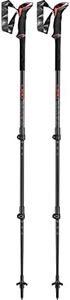 LEKI Makalu poles, bright red-black-dk anthracite, 110-145 cm