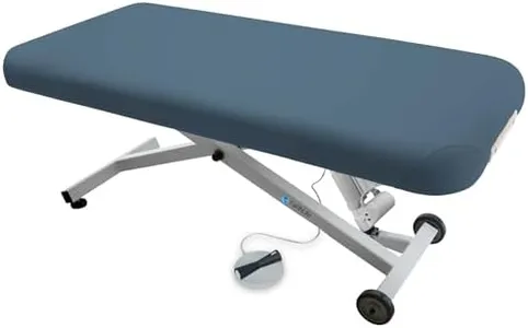 EARTHLITE Electric Lift Massage Table ELLORA - Most Popular Spa Treatment Table, Comfortable & Reliable (30”, 32” x 73”) - Made In USA, Mystic Blue