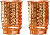 2 Activelife Set of 2 Hammered Pure Copper Tumblers for Storing and Drinking Water for Ayurvedic Medicine Cups| Copper Water Drinking Glass | 350 ml (11.8 fl. oz.)