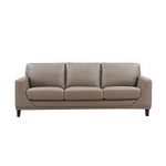 Hydeline Soma 100% Leather Sofa Couch, Taupe