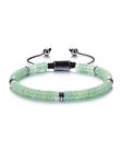 JSDDE Healing Crystals Bracelet Adjustable Natural Green Aventurine Crystal Stone Bracelets for Men and Women