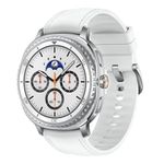 Samsung Galaxy Watch8 Classic (46mm LTE, White) with 3nm Processor | Dual GPS | Sapphire Glass & Stainless Steel | 5ATM & IP68 | BP, ECG, IHRN & Vascular Load Monitoring | Anti-oxidant Index
