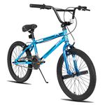 JOYSTAR Gemsbok 20 Inch Kids Bike Freestyle BMX Bike for 7-12 Girls and Boys Bikes 20 in Wheels Children BMX Kids' Bicycles Dual Hand Brakes Steel Frame Blue