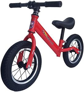 GOCART WITH G LOGO Kids Training Cycle Without Pedal for 1.5 to 3 Year Old Kids ((Black) (RED)