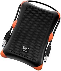 Silicon Power Armor A30 1TB Rugged Portable External Hard Drive, Military-Grade Shockproof Scratch-Resistance Protection, USB 3.0 HDD for PC Mac Laptop Computer, Orange