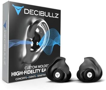 Decibullz Moldable Ear Plugs for Concerts, High Fidelity Hearing Protection for Noise Reduction & Noise Sensitivity, Noise Cancelling Earplugs Perfect for Musicians, Recording Artists, Festivals