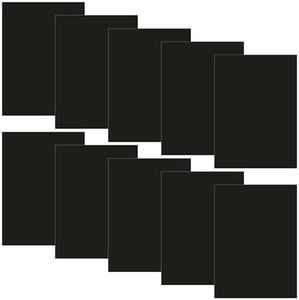 Briartw 10 Sheets 9.3x6.8" Rubber Magnetic Sheets Set,0.5mm Thick Single Sided Magnetic Sheets Flexible Rubber Sheets for Metal Dies Storage and Organize Scrapbooking Tool Craft Supplies