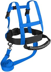 Odoland Kids Ski Snowboard Training Harness Toddler Skiing Harness with Removable Leash Speed Control Teaching for Beginners, Blue