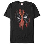 Fifth Sun Men's Marvel Deadpool Streak Mask T-Shirt - Black - X Large