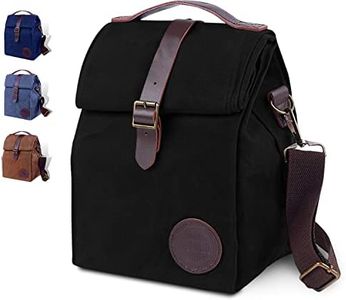 ASEBBO Insulated Lunch Bag for Women & Men (Black)