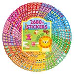 2680+ Animal Stickers, 64 Sheets Adorable Cartoon Animal Designs, Various Themes Motivational Animal World Labels for Teacher Classroom Reward Gift Encourage Kids to Do Chores Go to The Toilet