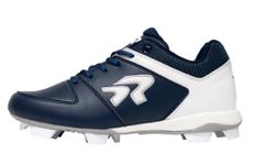 Ringor Flite Softball Cleats for Women - Lightweight and Durable Women's Molded Softball Shoes - Sizes 5.5-13, Navy, 9.5