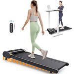 UREVO Treadmill with Manual Incline, Walking Pad with Remote Control and LED Display, Compact Design Under Desk Treadmill with Large Running Area for Home/Office