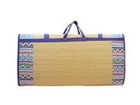 Home Tex Life Kora Grass Cushion Sleep Healthy, Easy Portable and Folding Mat (Africana,6 X 6 Ft,15 Mm Thickness)