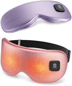 Heated Eye Mask - Cordless Eye Mask for Dry Eyes, Eye Relief, Improved Sleep, Washable Eye Heating pad for Travel and with Replaceable Shell